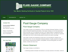 Tablet Screenshot of fluidgaugeco.com